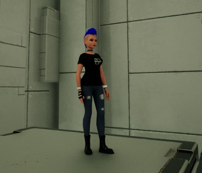 Only High Female Punk Character in Level 1